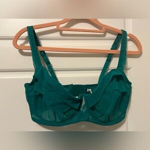 Chantal Thomass Green Balconette Bra 36E